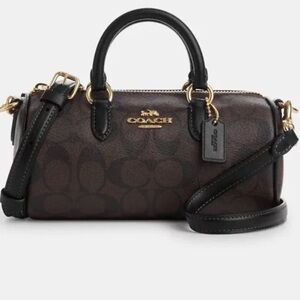 COACH LACEY CROSSBODY IN SIGNATURE CANVAS IN BROWN BLACK